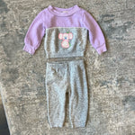 Load image into Gallery viewer, Vintage Kids World Purple Gray Koala Sweatsuit 12 Months
