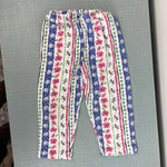 Load image into Gallery viewer, Vintage OshKosh B'gosh Striped Floral Garden Leggings 24 Months
