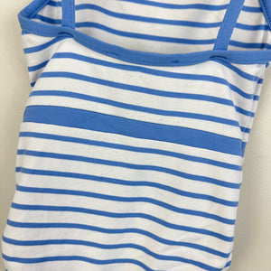 Jacadi Paris Blue Stripe Bow Bathing Suit 12 Months