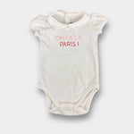 Load image into Gallery viewer, Jacadi Oh La La Paris! White Bodysuit 1 Month
