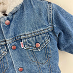 Load image into Gallery viewer, Vintage Levi's Sherpa Lined Denim Trucker Jacket 12 Months USA
