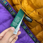 Load image into Gallery viewer, L.L. Bean Infants’ Ultralight 650 Down Bunting Snowsuit Purple Black 3-6 Months
