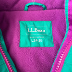 Load image into Gallery viewer, L.L. Bean Girls Aqua Green Ski Jacket Large 14-16
