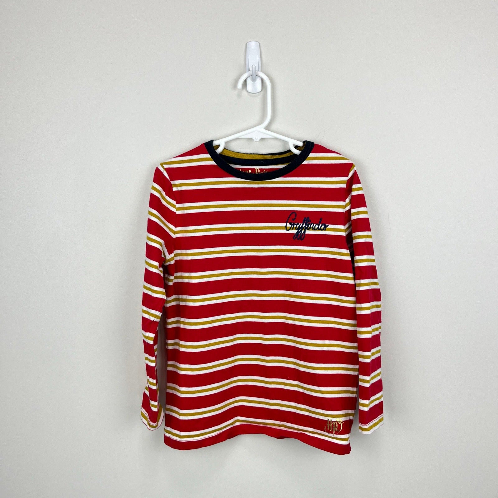 Mini Boden x Harry Pottery Gryffindor Breton Stripe T-Shirt 6-7 NWOT