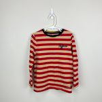 Load image into Gallery viewer, Mini Boden x Harry Pottery Gryffindor Breton Stripe T-Shirt 6-7 NWOT
