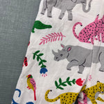 Load image into Gallery viewer, Mini Boden Fun Printed Leggings Ivory Jungle Stamp 9-12
