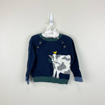 Load image into Gallery viewer, Mini Boden Fun Knitted Front and Back Cow Sweater 18-24 Months
