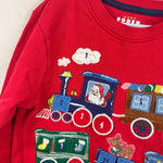 Load image into Gallery viewer, Mini Boden Advent Calendar Sweatshirt Red 6-7
