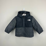 Load image into Gallery viewer, The North Face Baby Reversible Mount Chimbo Hooded Jacket Gray 6-12 Months
