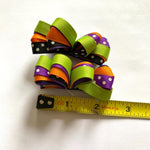 Load image into Gallery viewer, Little Girls Halloween Ribbon Hair Bows
