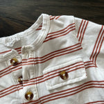 Load image into Gallery viewer, First by Petit Lem Striped Shirt &amp; Pants Set 12 Months
