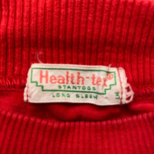 Vintage Health-tex Long Sleeve Red Sledder Tee 3T