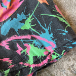 Load image into Gallery viewer, Vintage Black Neon Fish Shorts 3T USA

