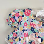 Load image into Gallery viewer, Vintage Cuddle Towne Floral Romper 18 Months NWT
