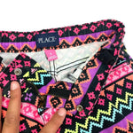 Load image into Gallery viewer, The Children’s Place Black Pink Neon Geometric Pants 5T
