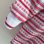 Load image into Gallery viewer, Vintage Healthtex Red and White Striped Turtleneck 24 Months USA
