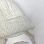 Load image into Gallery viewer, Just Friends Girls 90s Knit White Pom Pom Hat
