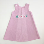 Load image into Gallery viewer, Mulberry Street Reversible Pink Bunny Flower Dress 5T
