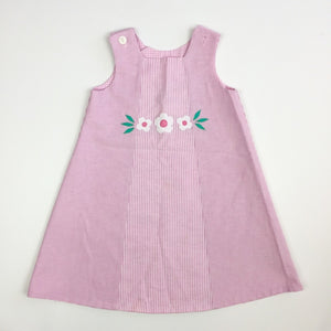 Mulberry Street Reversible Pink Bunny Flower Dress 5T