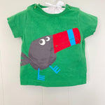 Load image into Gallery viewer, Mini Boden Green Bird Tee 3-6 Months
