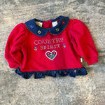 Load image into Gallery viewer, Vintage Hush Puppies Country Spirt Sweatsuit Outfit 24 Months
