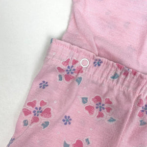 Vintage Carter's Pink Two Piece Pajama Set 12 Months USA