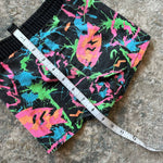 Load image into Gallery viewer, Vintage Black Neon Fish Shorts 3T USA
