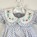 Load image into Gallery viewer, Vintage Sikaffy Polka Dot Dress 6 Months
