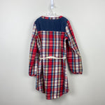 Load image into Gallery viewer, Hanna Andersson Girls Plaid Shirt Dress 130 cm
