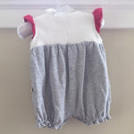 Load image into Gallery viewer, Baby Gap Red, White &amp; Grey Romper 0-3 Months
