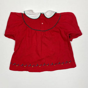 Vintage All Mine Red Christmas Dress 18 Months