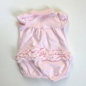 Ralph Lauren Pink Ruffle Bubble Romper 3 Months