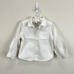 Load image into Gallery viewer, Jacadi Paris Boys Long Sleeve White Dress Shirt 18 Months NWT
