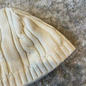 Janie and Jack Buttermilk Cable Knit Hat 3-6 Months