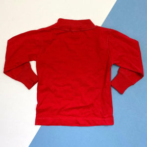 Vintage Health-tex Long Sleeve Red Sledder Tee 3T