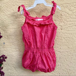 Load image into Gallery viewer, Jamie and Jack Girls Pink Polka Dot Bubble Romper 2T
