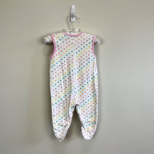 Vintage Health-tex Rainbow Heart Overalls 6-9 Months USA