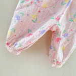 Load image into Gallery viewer, Vintage Mine Alone Pink Floral Jumpsuit 3-6 Months
