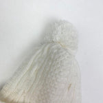 Load image into Gallery viewer, Just Friends Girls 90s Knit White Pom Pom Hat
