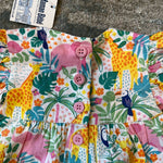 Load image into Gallery viewer, JoJo Maman Bebe Pretty Ruffle Shoulder Sunsuit Tropical Animals 0-3 Months NWT
