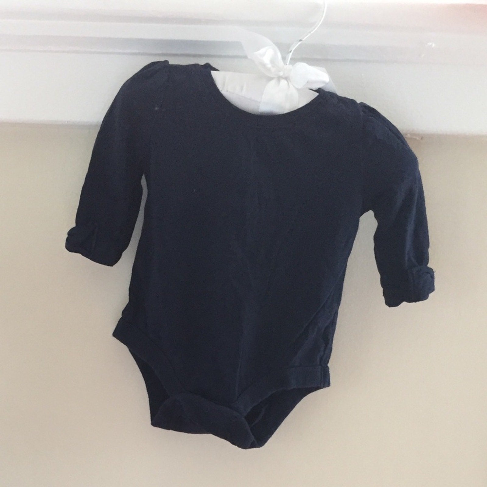 Gap Navy & Red Polka Dot Corduroy Overall Set 3 Months