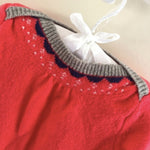 Load image into Gallery viewer, Baby Boden Fair Isle Red Knit Sweater Dress 6-12 Months
