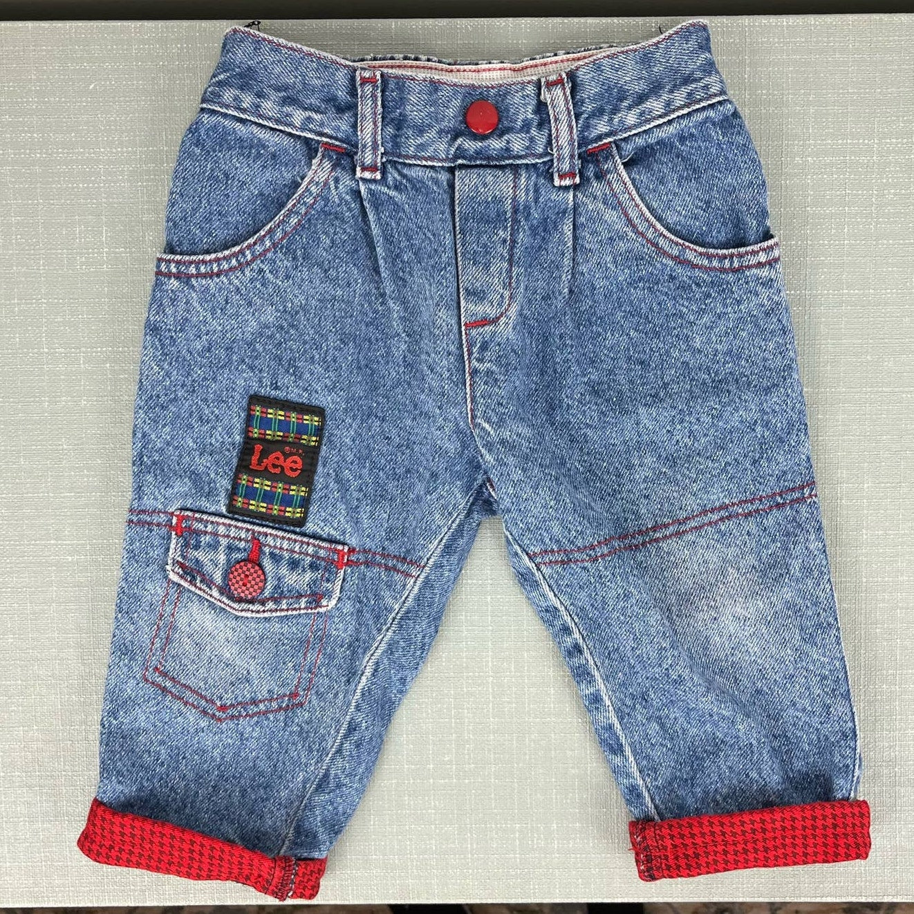 Vintage Lee Acid Watch Patch Jeans 18 Months USA