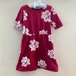 Load image into Gallery viewer, Old Navy Girls Burgundy Flower Dress XS (5T)
