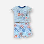 Load image into Gallery viewer, The Children&#39;s Place Two Piece Short-Sleeve Shorts Dinosaur PJS 0-3 Months
