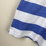 Load image into Gallery viewer, Jacadi Paris Girls Blue &amp; White Striped Dress 4T
