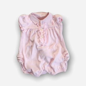 Ralph Lauren Pink Ruffle Bubble Romper 3 Months