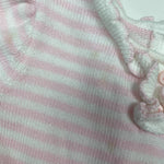 Load image into Gallery viewer, Janie and Jack Pink &amp; White Striped Sweater Dress 6-12 Months
