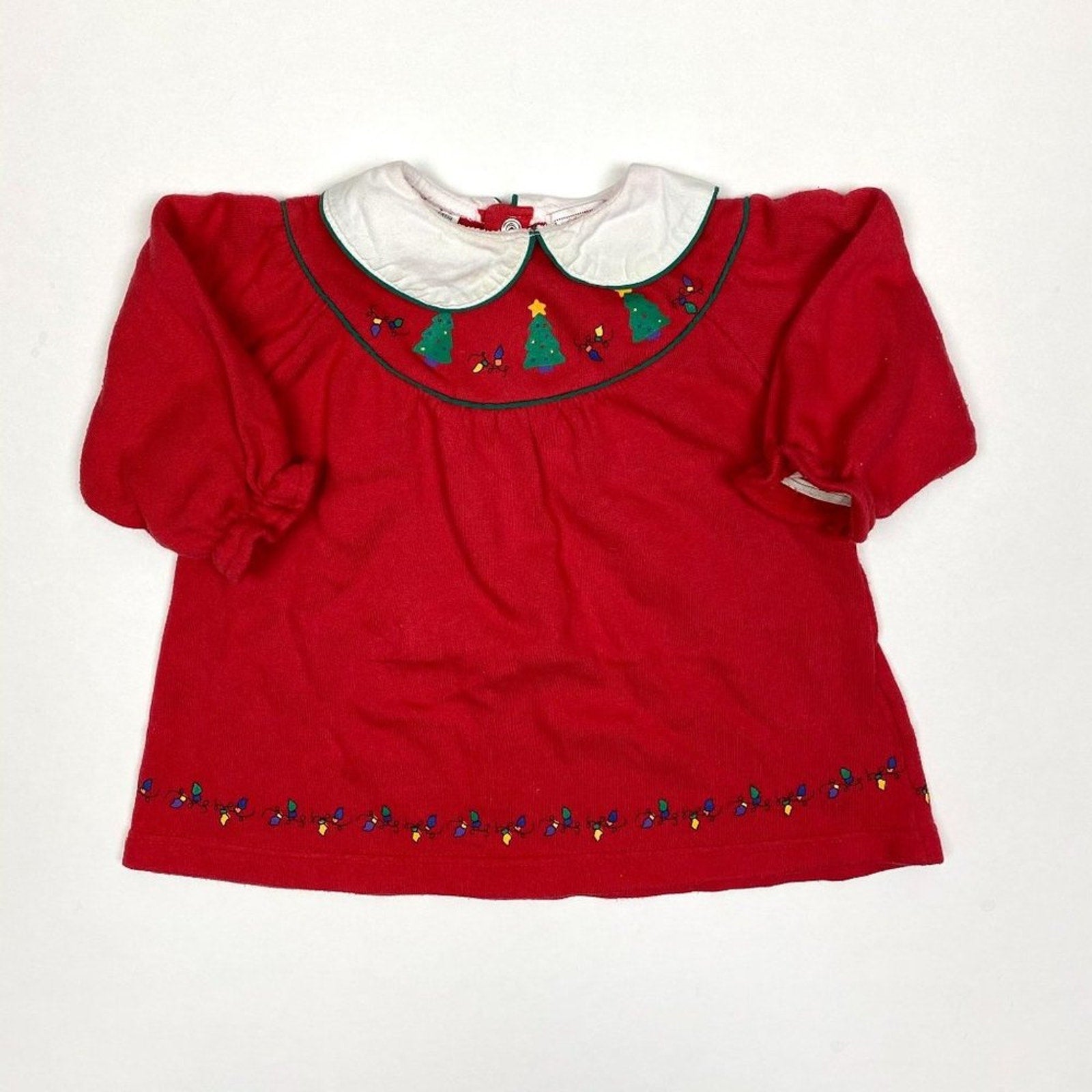 Vintage All Mine Red Christmas Dress 18 Months