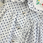 Load image into Gallery viewer, Vintage Sikaffy Polka Dot Dress 6 Months
